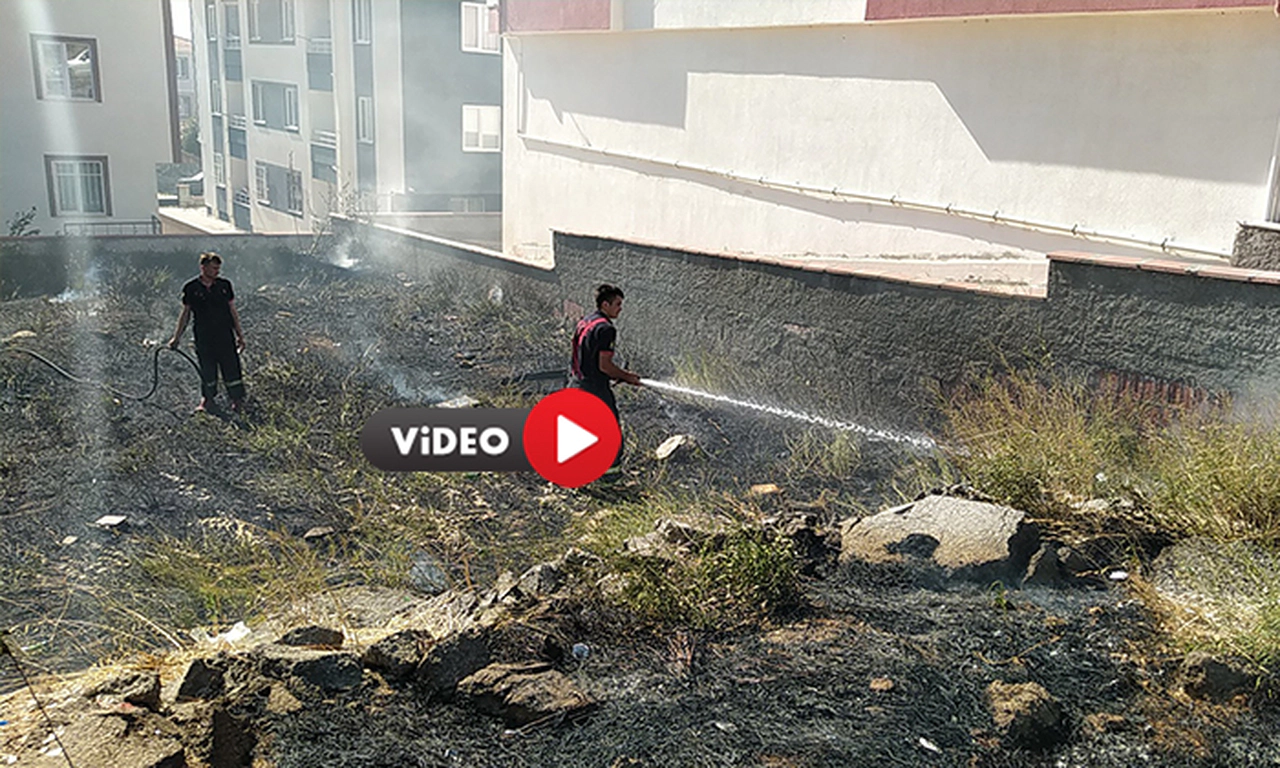 Bahçelievler’de Anız Yangını Büyümeden Söndürüldü