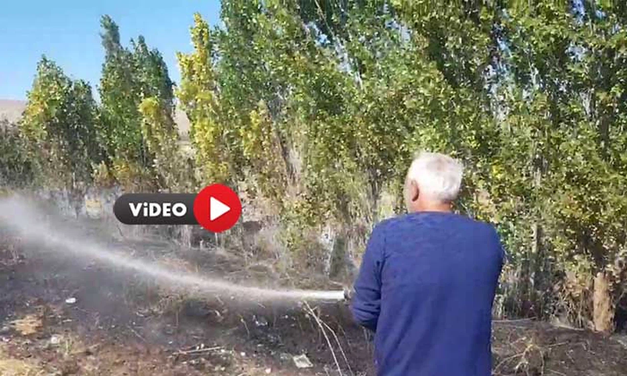 Alaca’da Anız Yangını