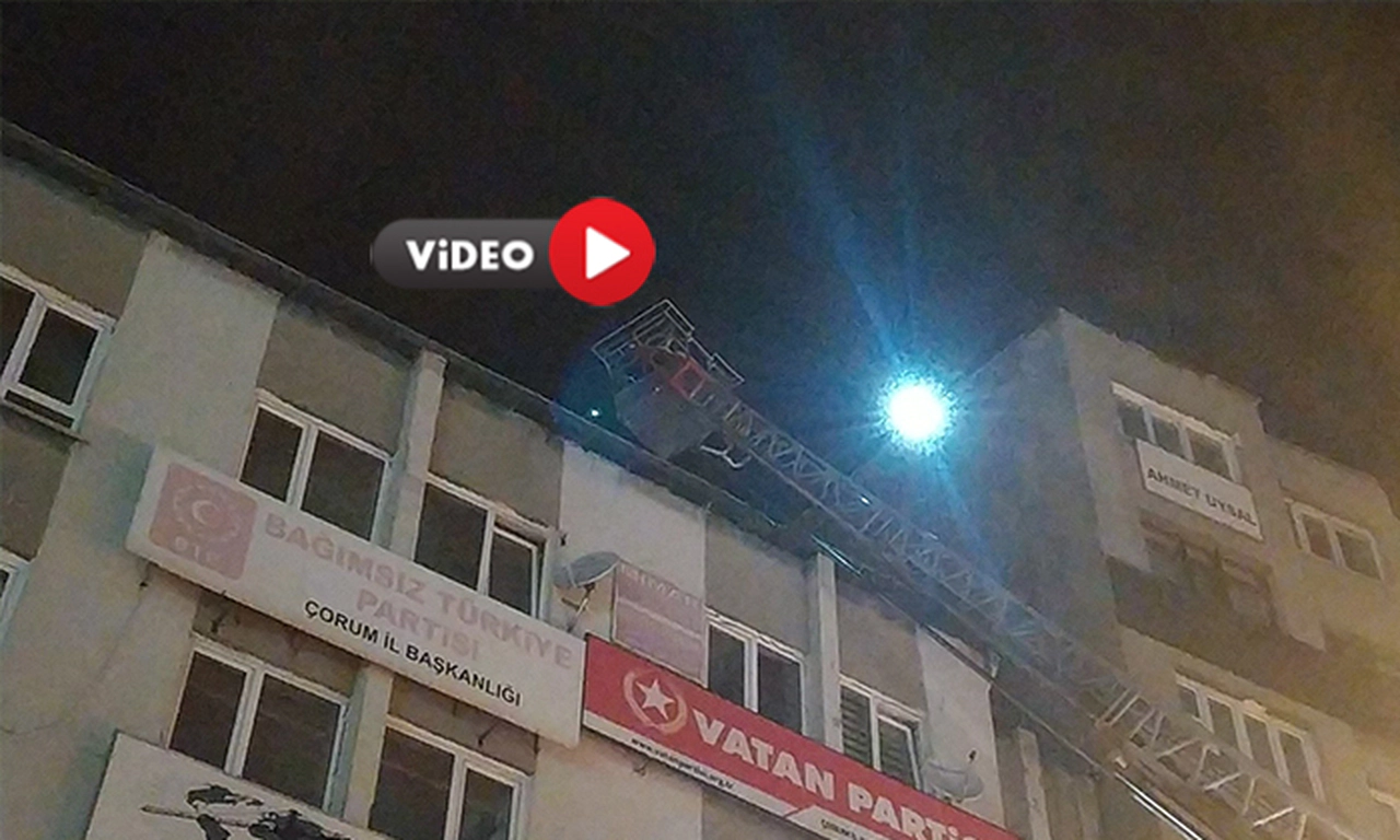 Gazi Caddesinde Yangın Paniği