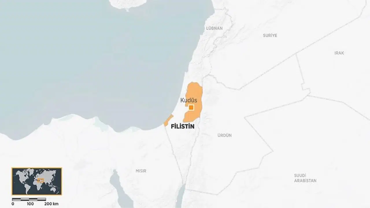 Filistin Hangi Yarım Kürede ve Kıtada? Filistin'in Pozisyonu, Nüfusu ve Harita Bilgisi