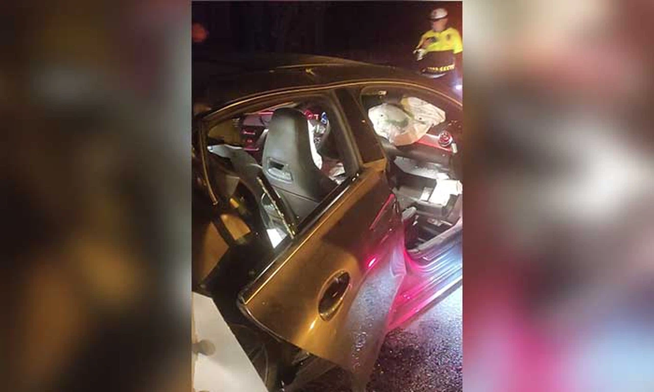 Otomobil Tilkiye, Otomobile De Tır Çarptı