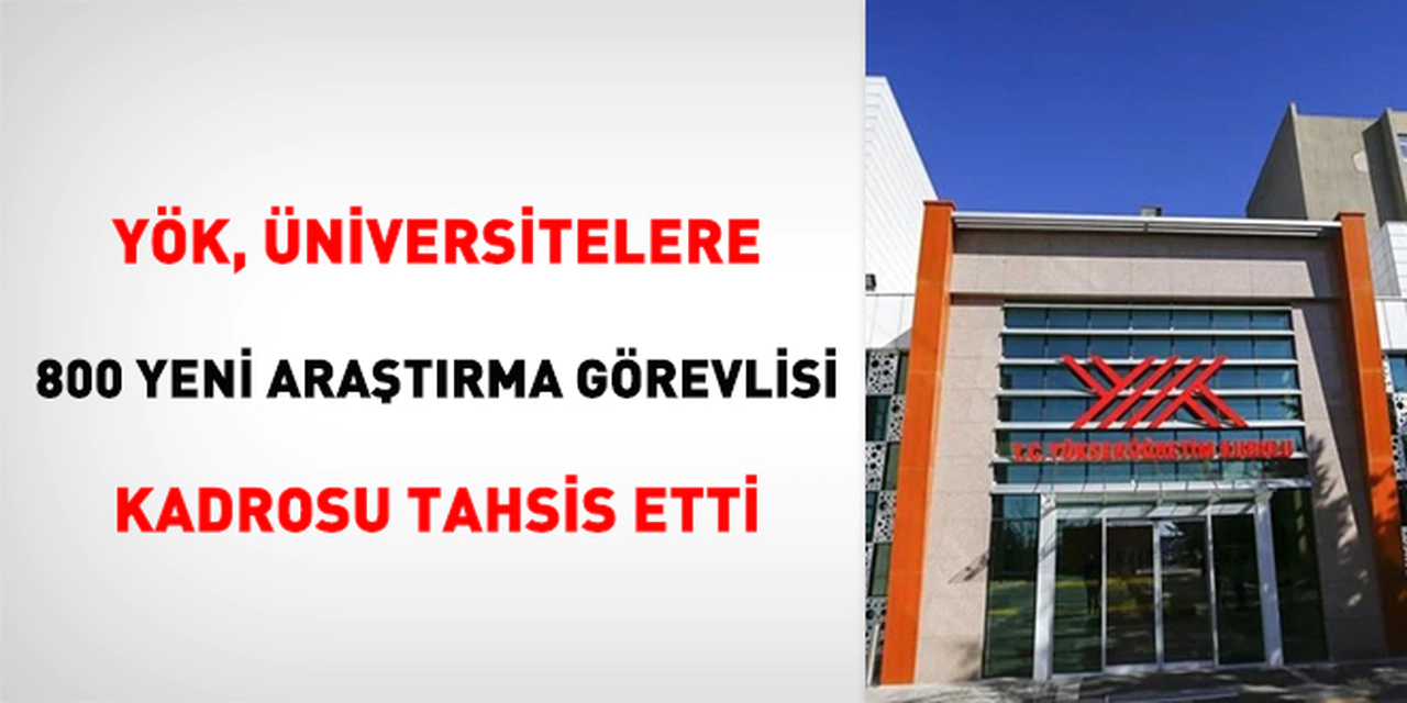 YÖK, Üniversitelere 800 Yeni Araştırma Görevlisi Kadrosu Tahsis Etti