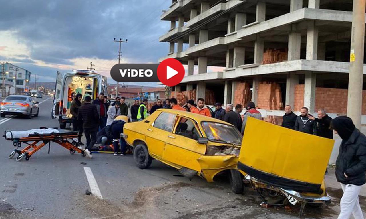Çorum’da Korkunç Kaza, O Anlar Saniye Saniye Kaydedildi