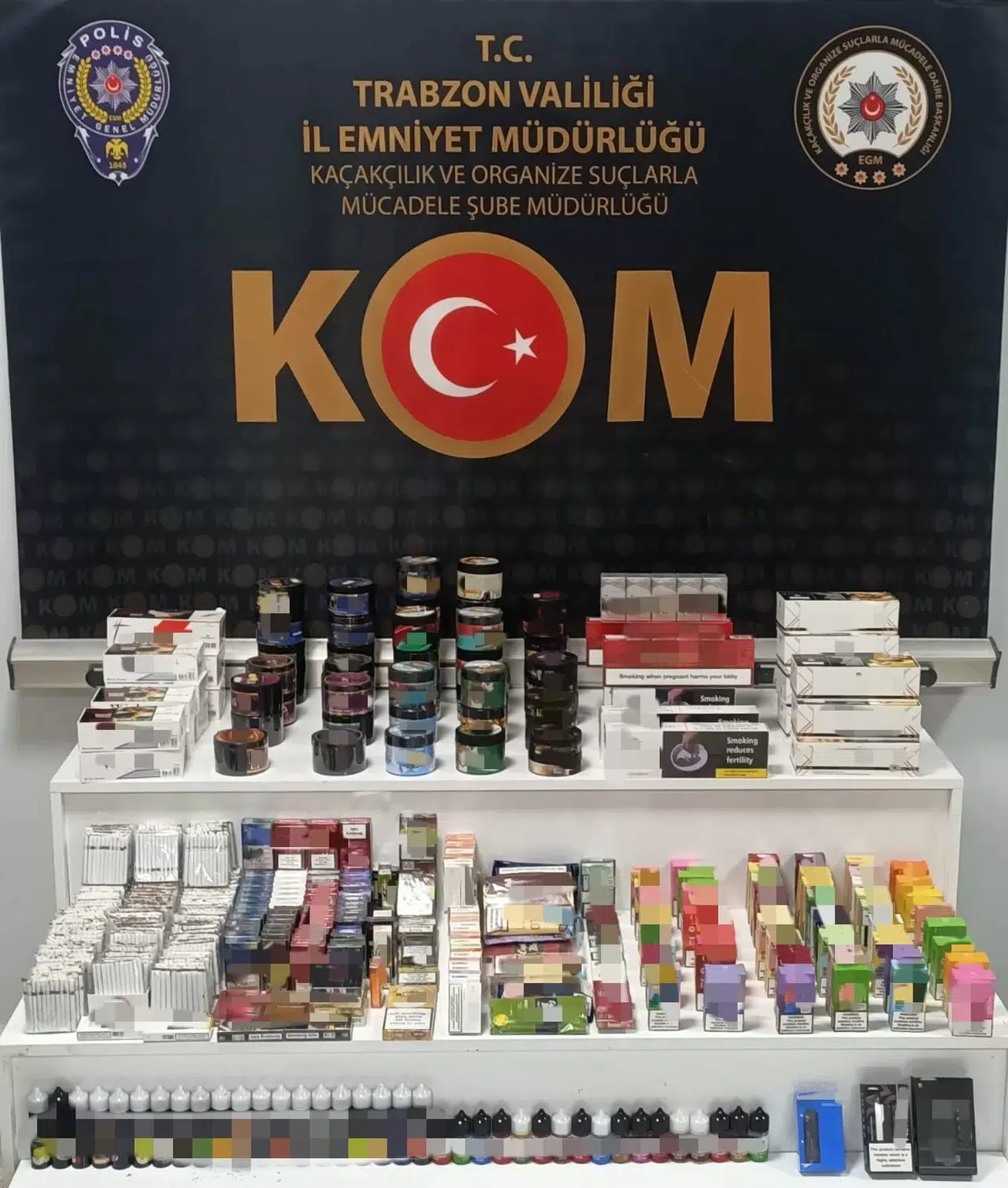 Trabzon'da Kaçak Sigara Operasyonunda Bir Kişi Hakkında İşlem Yapıldı