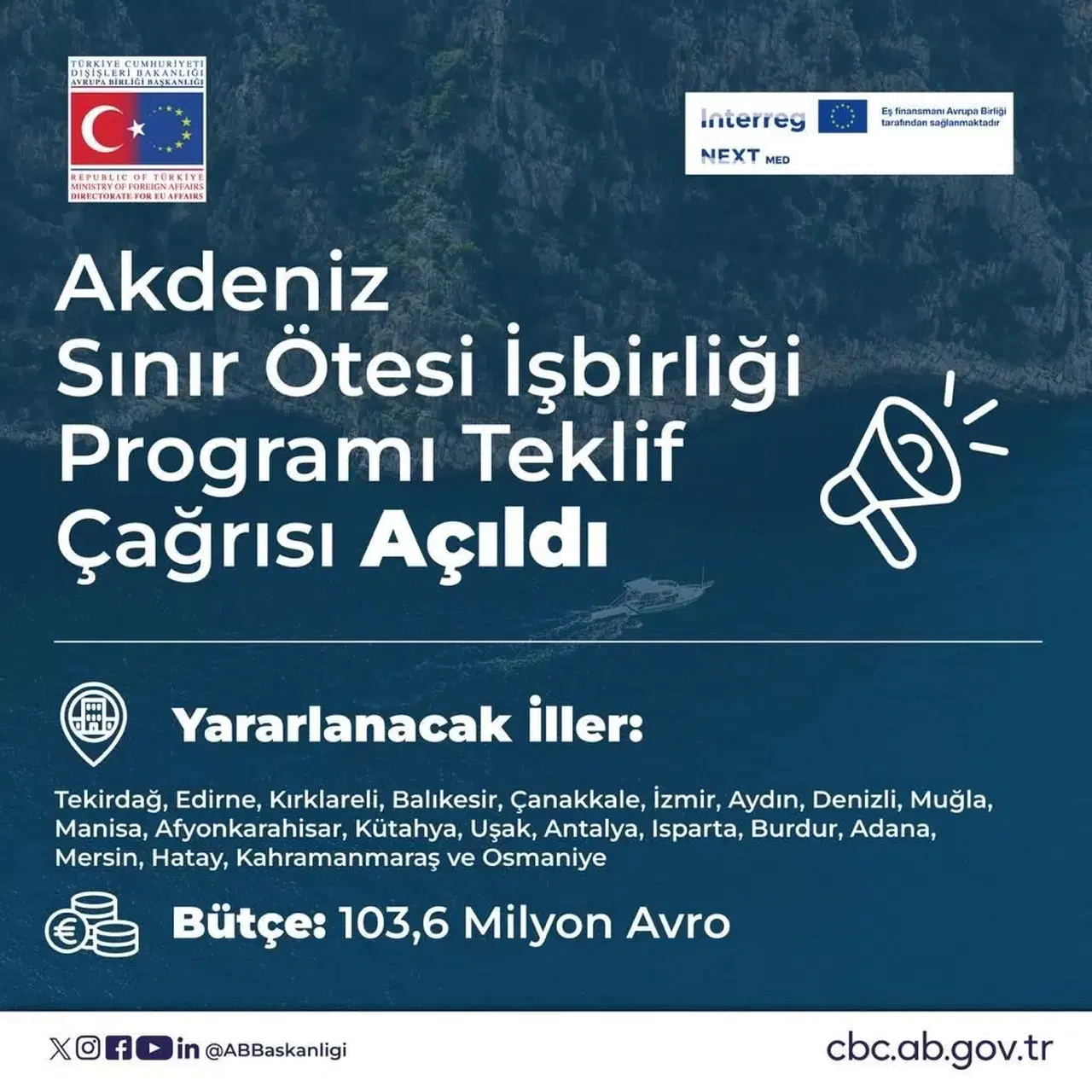 Akdeniz Havzası Programı 21 ile 4 Farklı Alanda Proje Geliştirme İmkanı Tanıyor