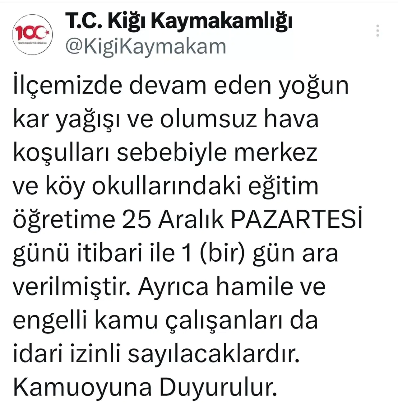 Bingöl’ün 4 İlçesinde Taşımalı Eğitime Orta Verildi