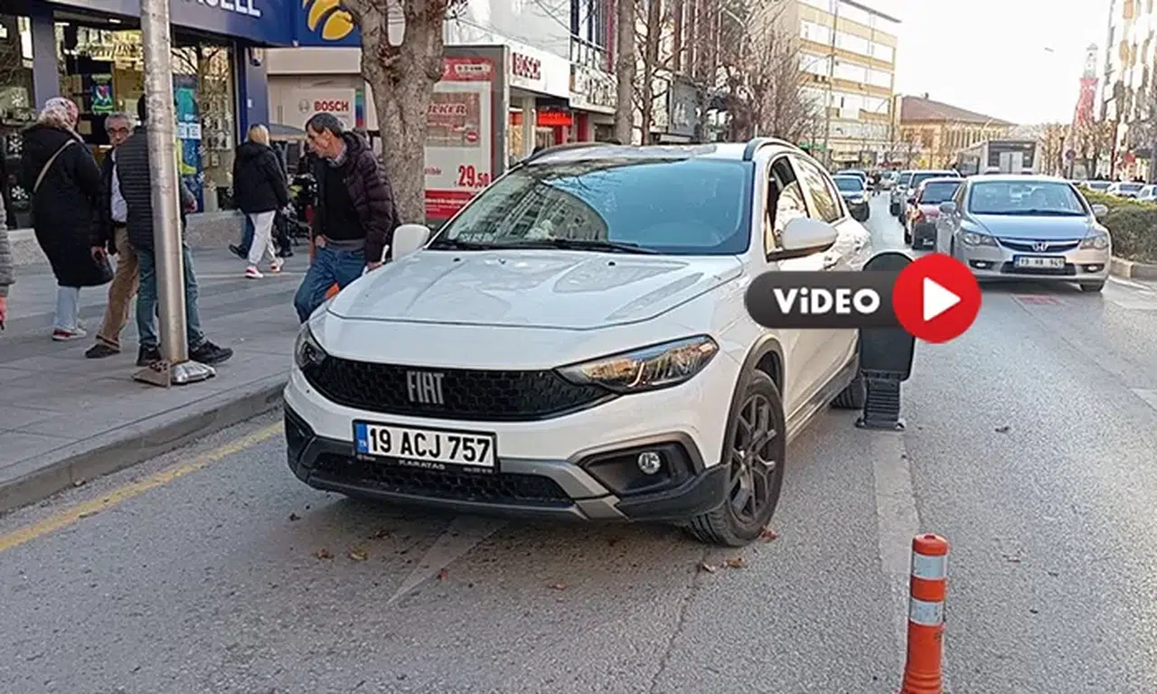 Çorum’un En İşlek Caddesinde Kaza!