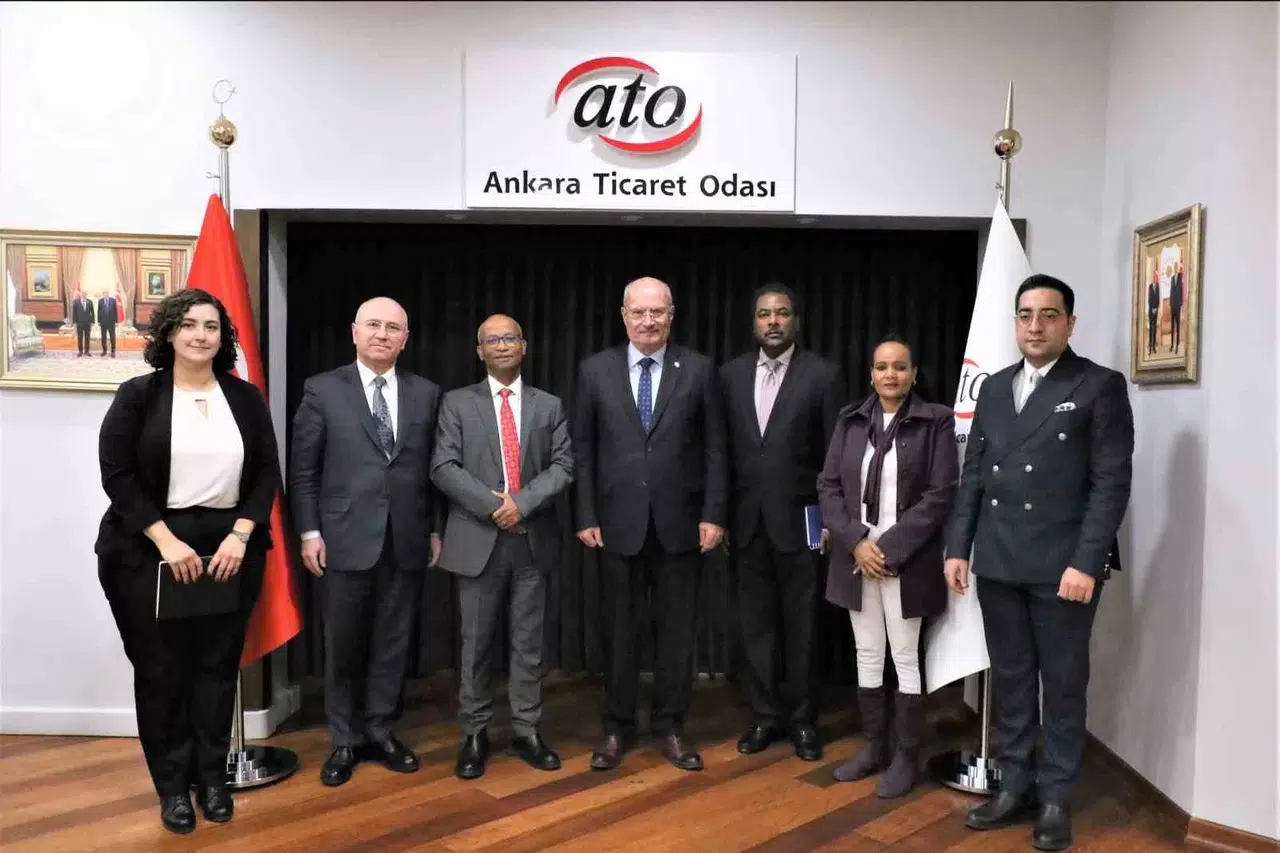 Etiyopya Ankara Büyükelçisi Mahmud, ATO Lideri Baran’ı Ziyaret Etti