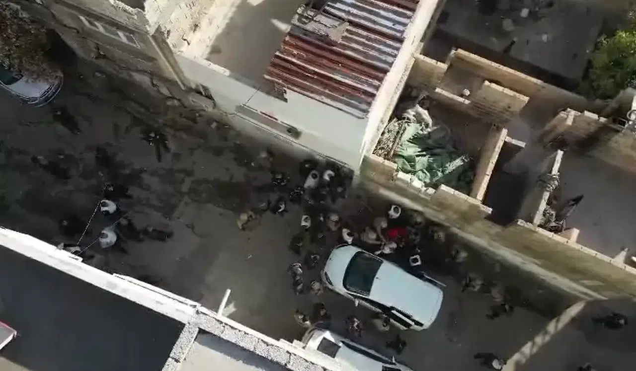 Gaziantep’te Sinema Sahnelerini Aratmayan Operasyon Dron Kamerasında