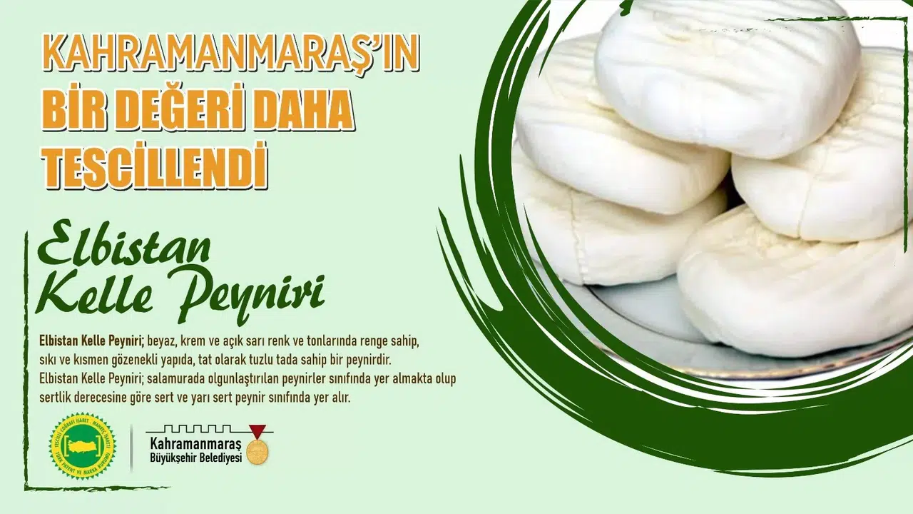 Kahramanmaraş’ın 27. Coğrafik İşaretli Eseri: Elbistan Kelle Peyniri