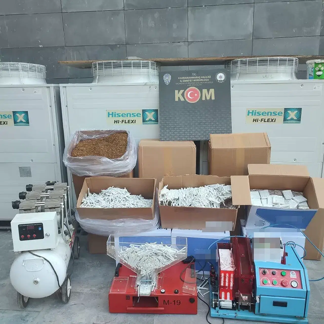 Kahramanmaraş’ta 30 Bin Makaron Ele Geçirildi