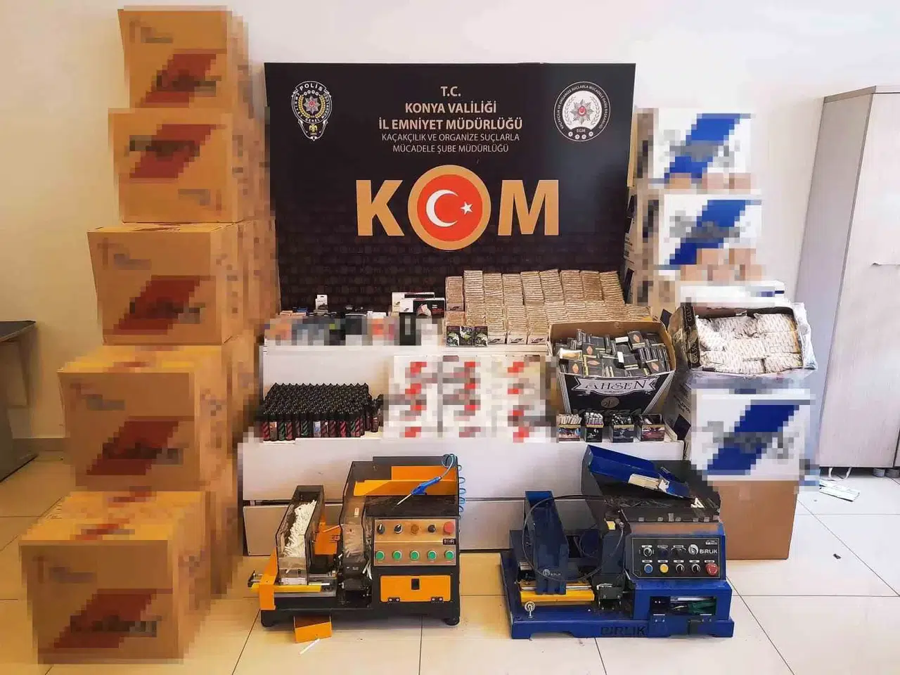 Konya’da Kaçakçılık Operasyonu: 9 Gözaltı