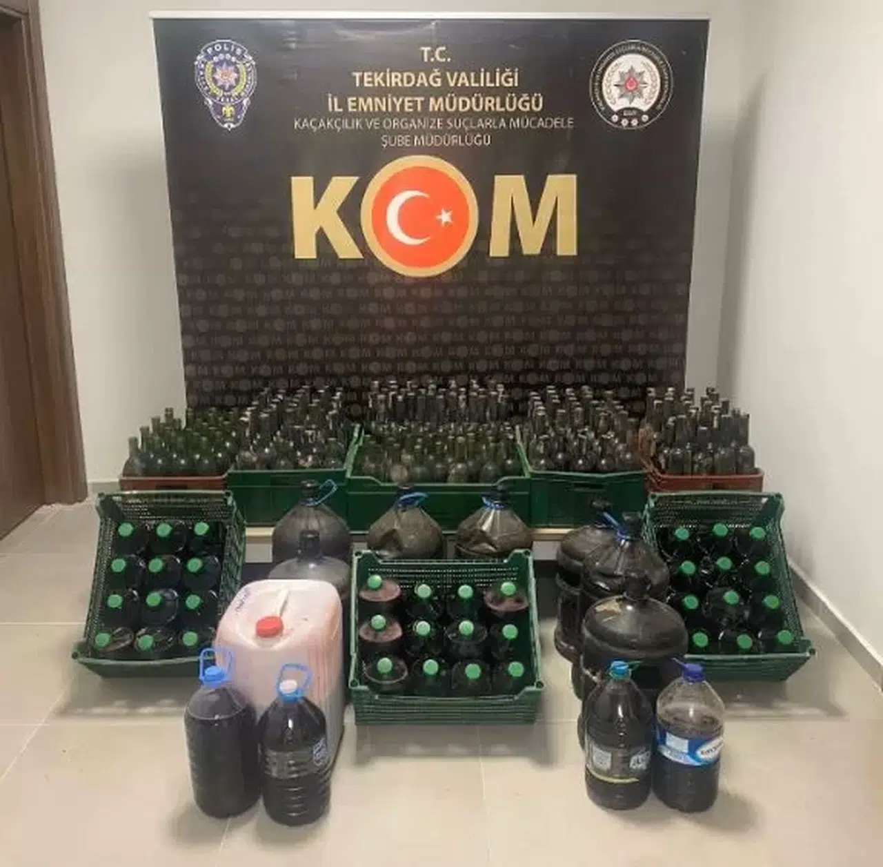 Yılbaşı Öncesi Geçersiz İçkiye Darbe: 385 Litre Ele Geçirildi