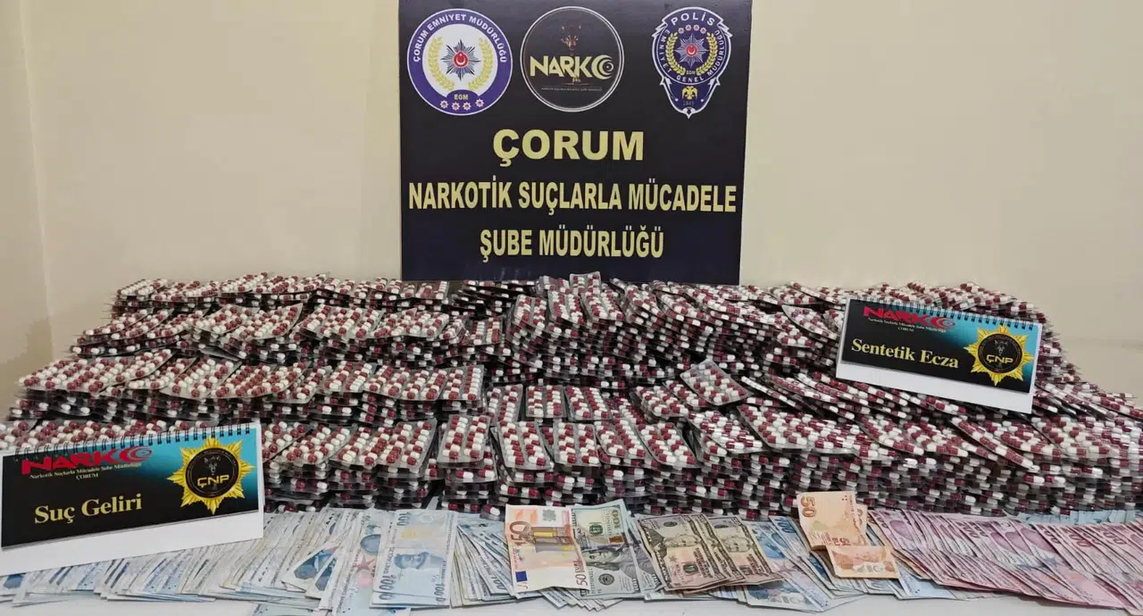 Çorum’da On Binlerce Uyuşturucu Ele Geçirildi