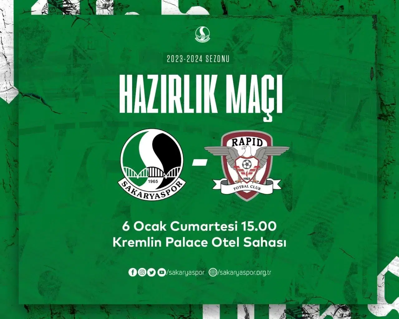 Sakaryaspor ile Rapid Bükreş Hazırlık Maçı Yapacak