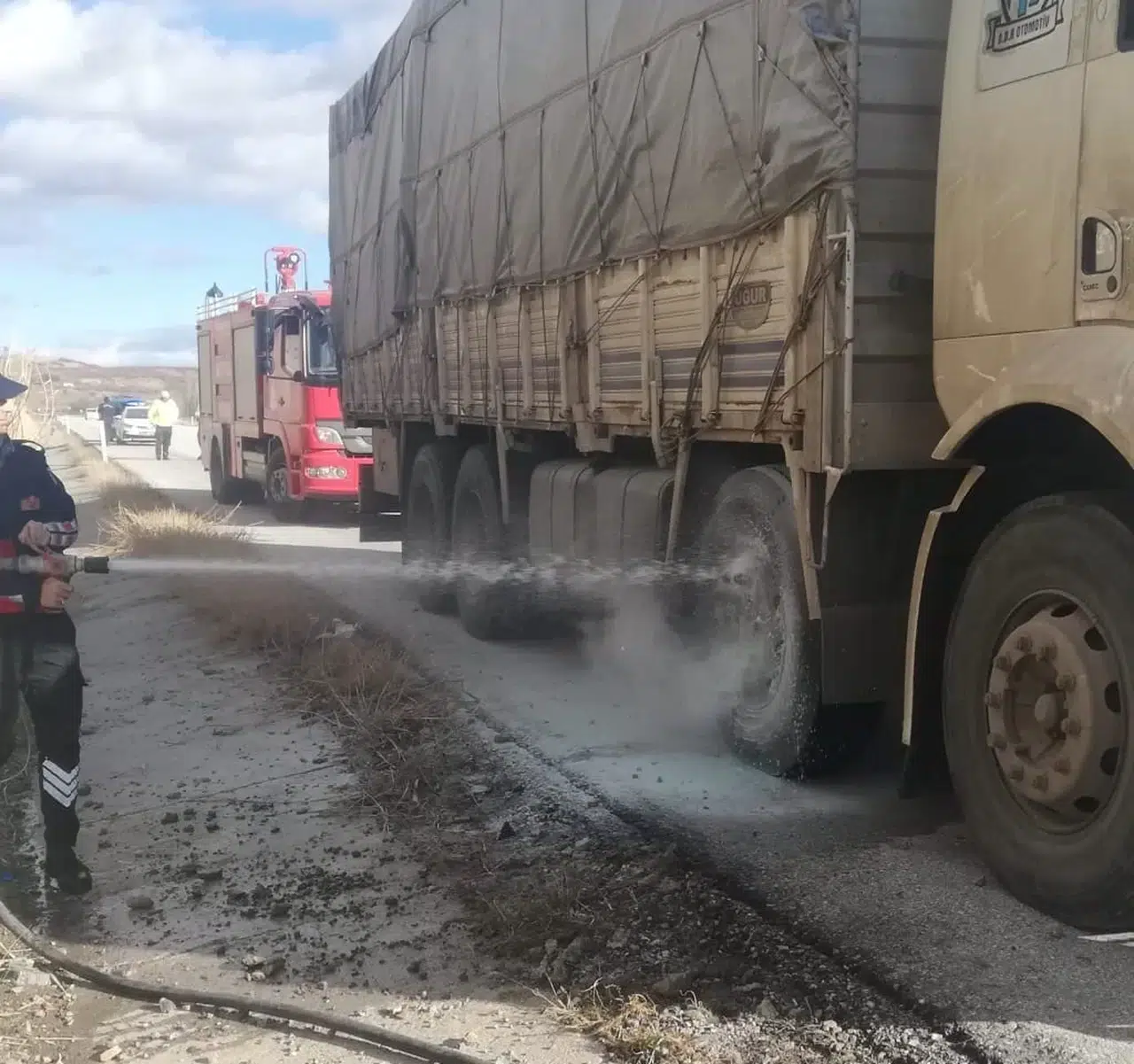 Seyir Halinde Alev Aldı