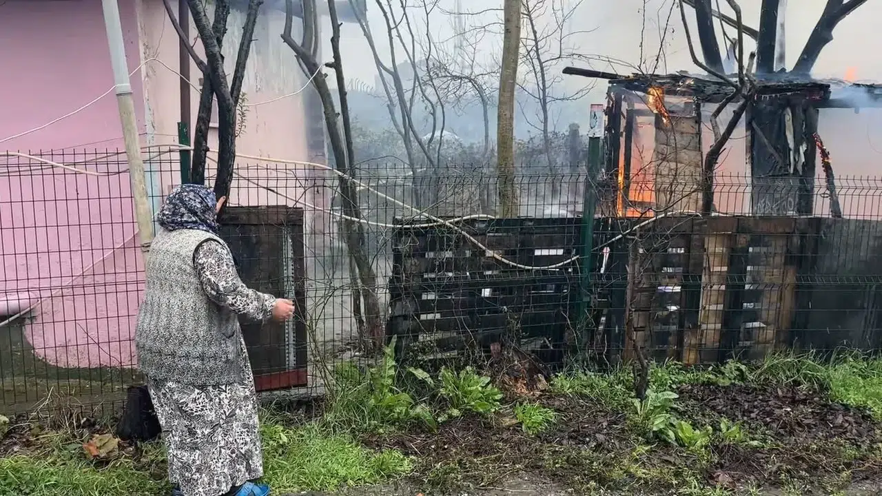 Ahıra Kurulan Soba Hayvanları Telef Etti, Yaşlı Bayan Hudut Krizi Geçirdi