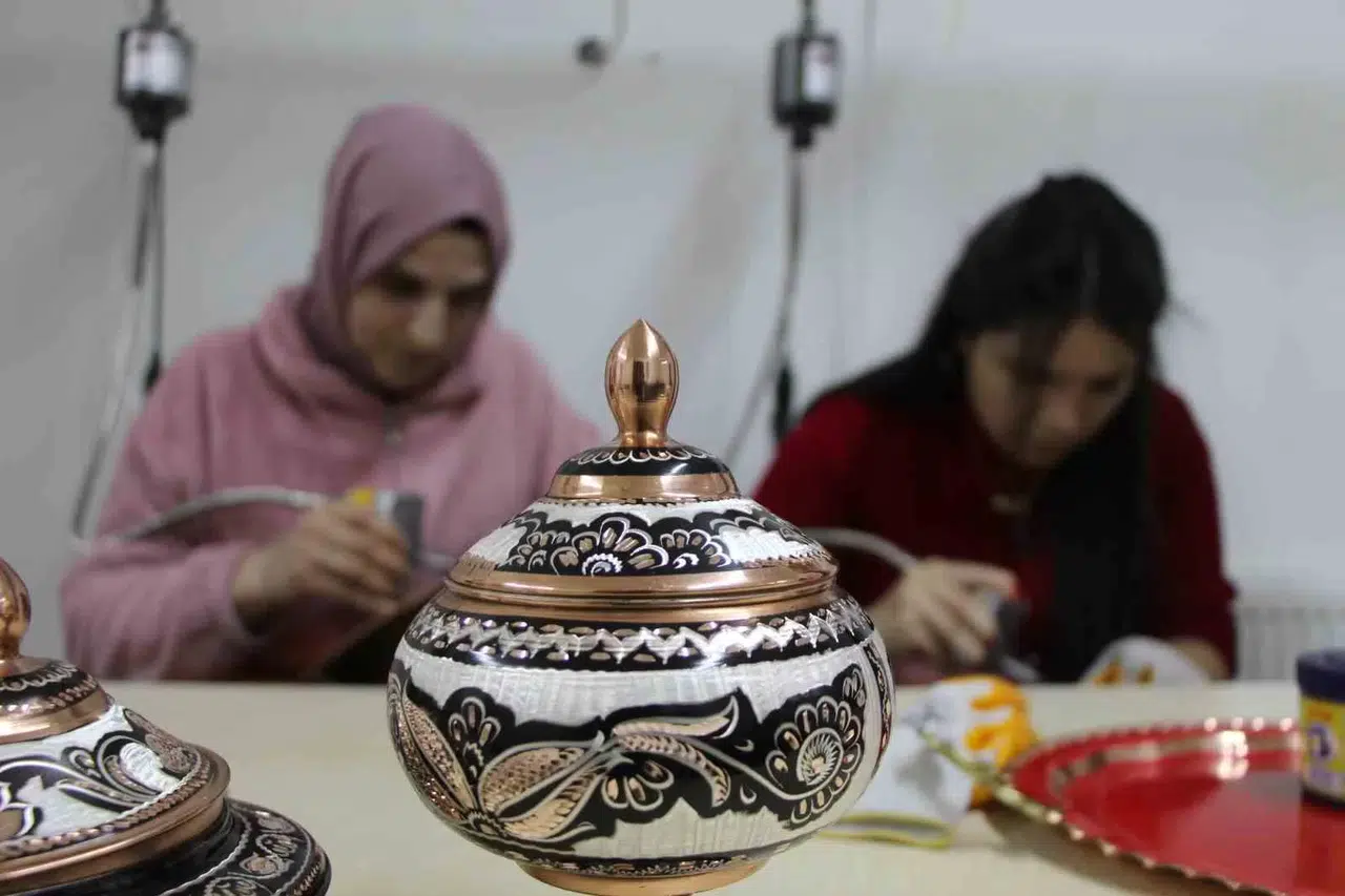 Bakır, Bayanların Elinde Sanata Dönüşüyor