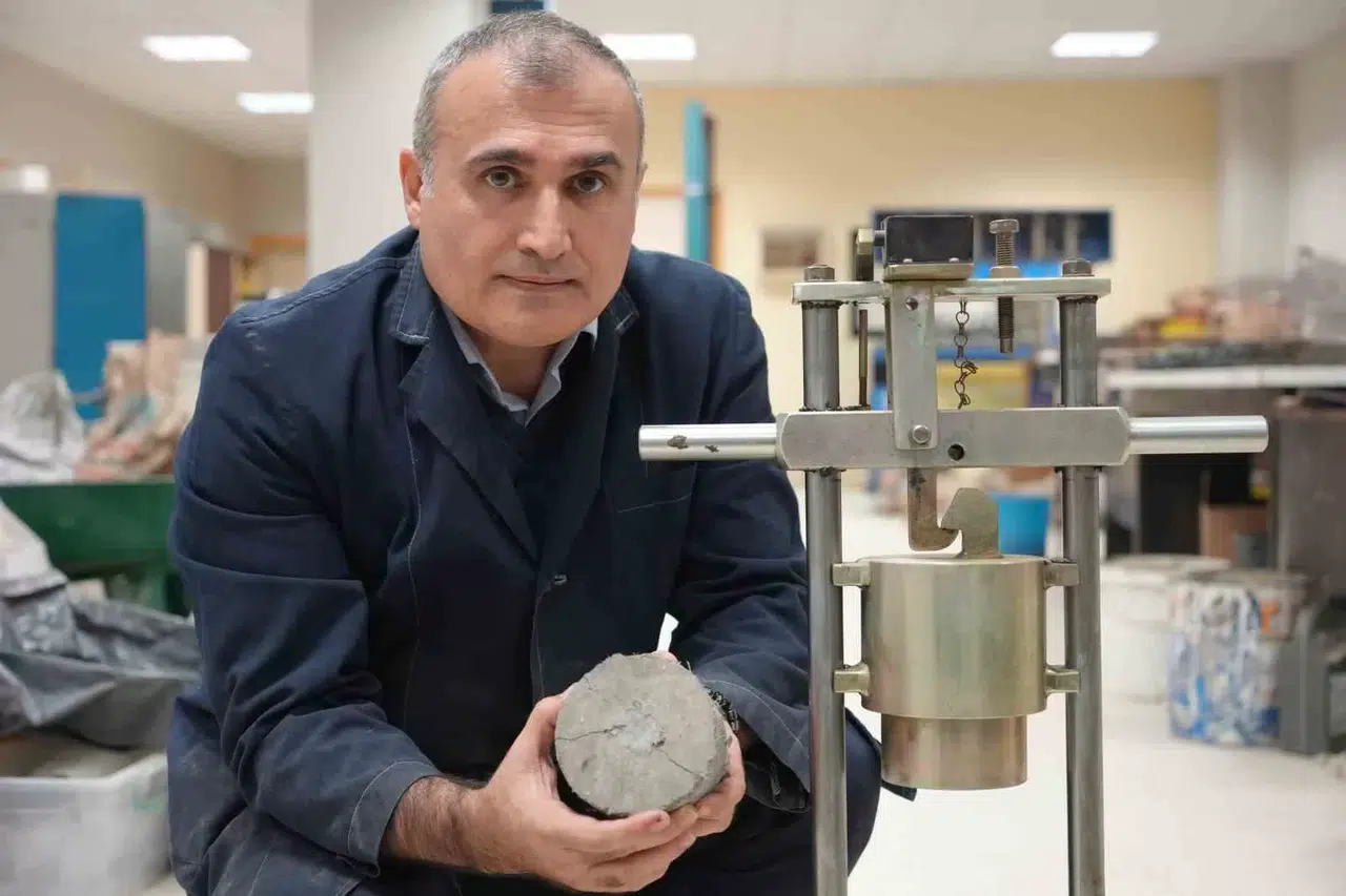 Geri Dönüşüm Materyallerinden "Balistik Beton" Üretildi