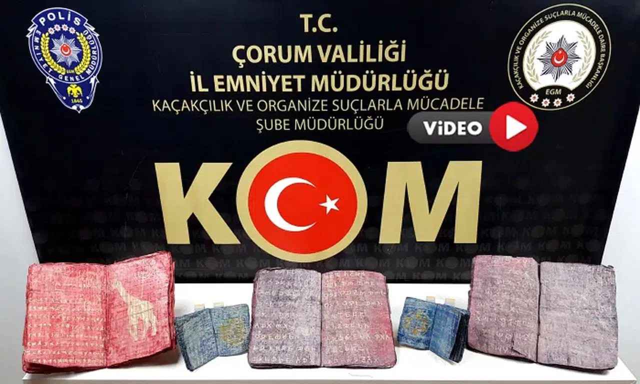 Çorum’da Tarihi Eser Satmaya Çalışırken Yakalandılar