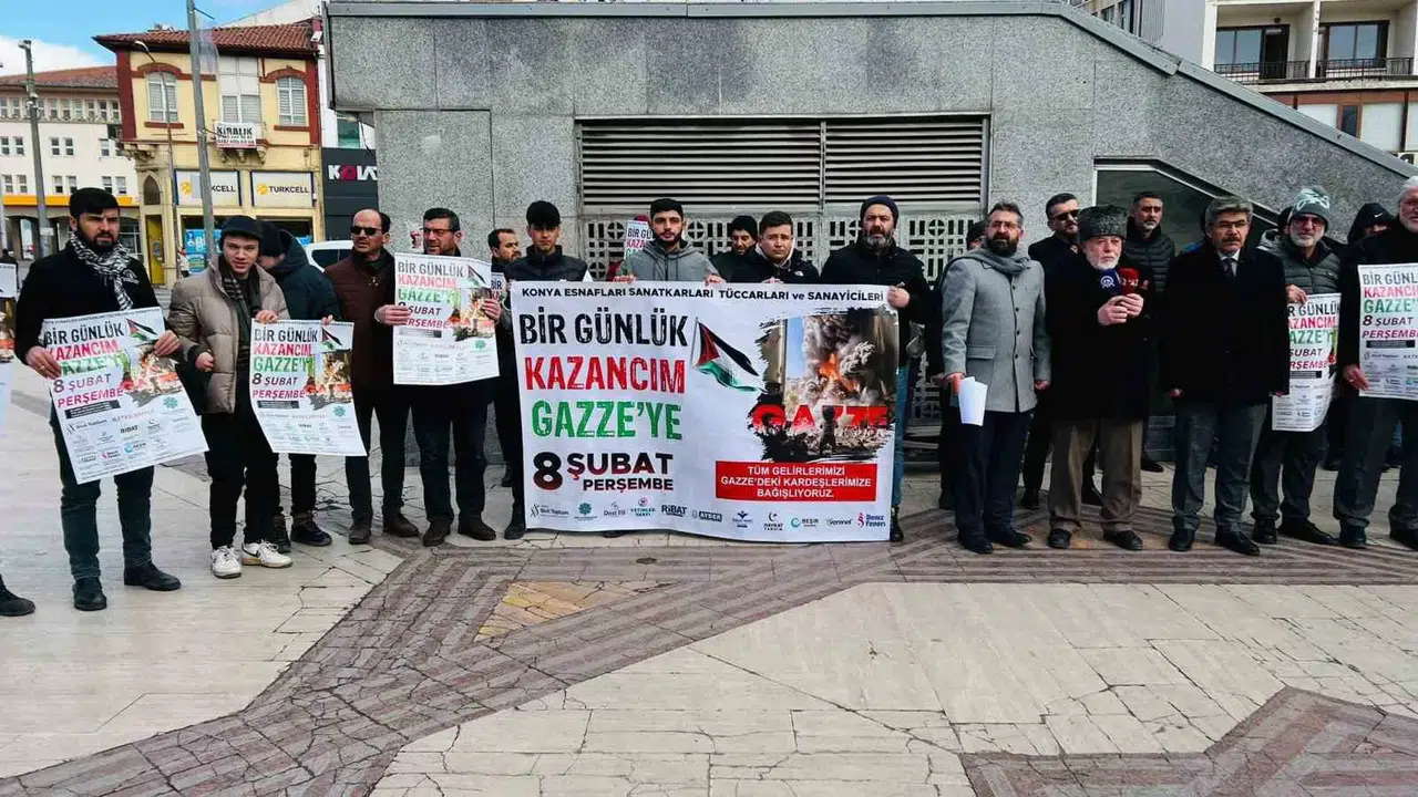 Konya Esnafından "Bir Günlük Karım Gazze’ye” Projesi