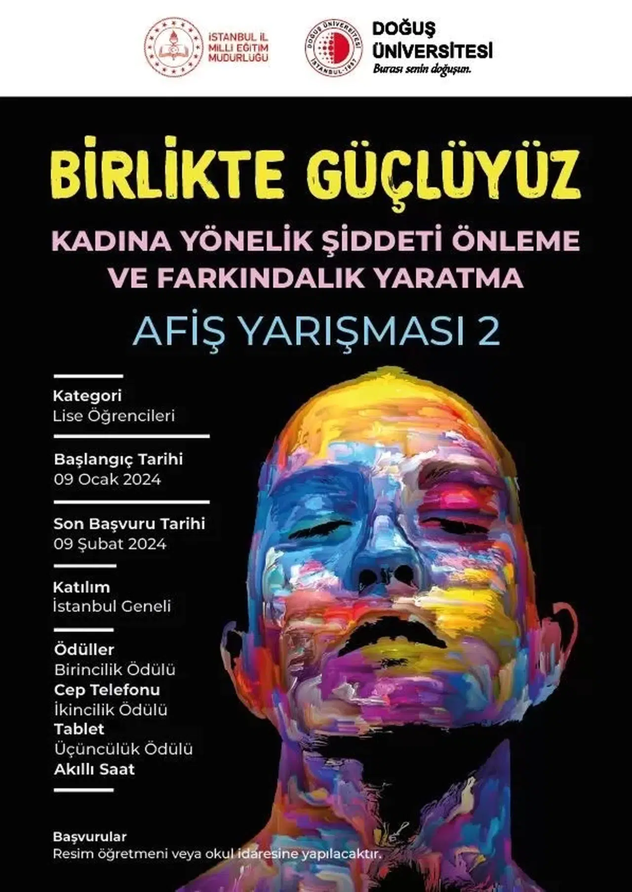 Lise Öğrencilerine Yönelik "Birlikte Güçlüyüz" Temalı Afiş Müsabakası