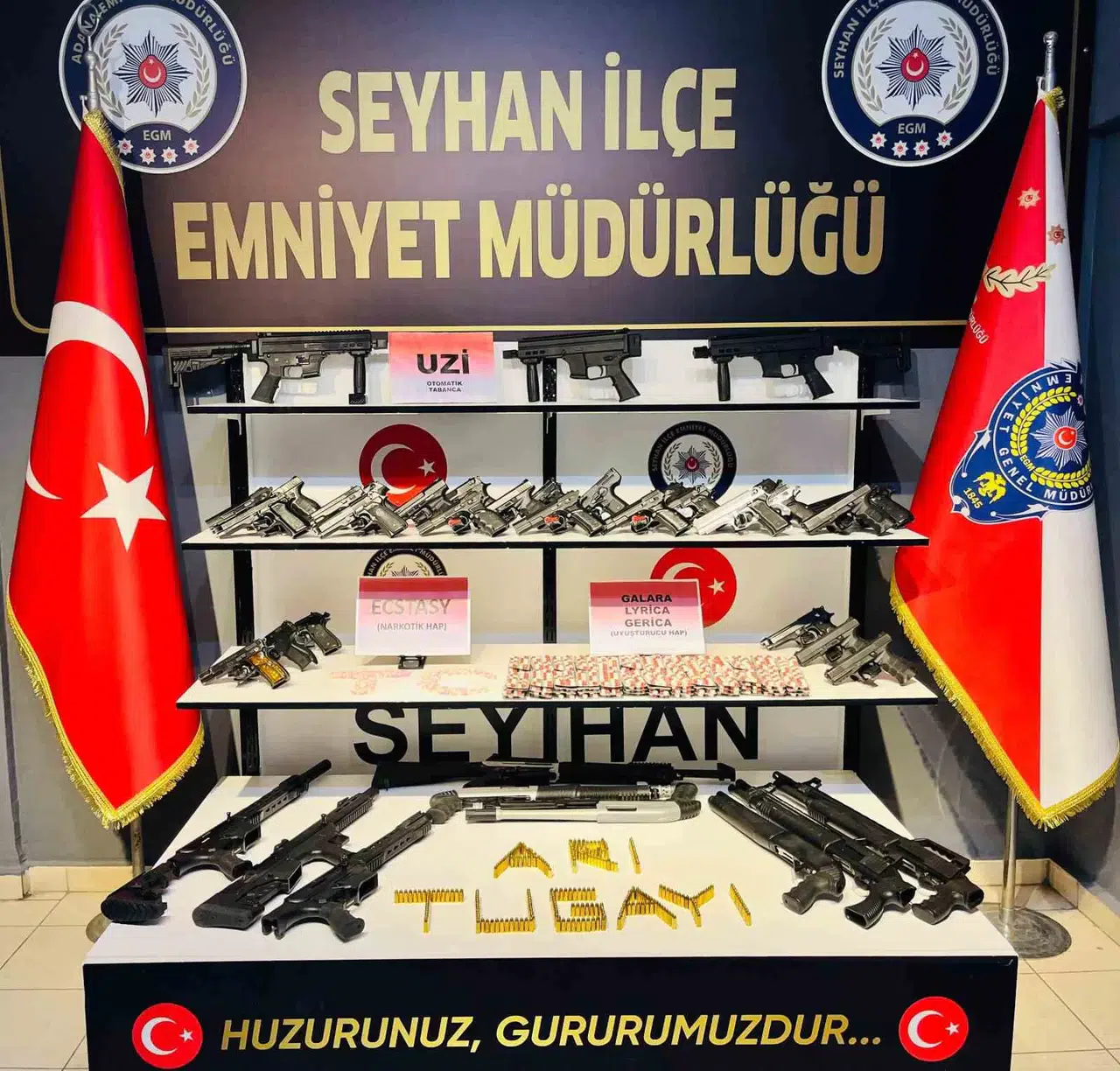 Seyhan’da 94 Ruhsatsız Silah Ele Geçirildi, Çeşitli Cürümlerden Aranan 315 Kişi Yakalandı