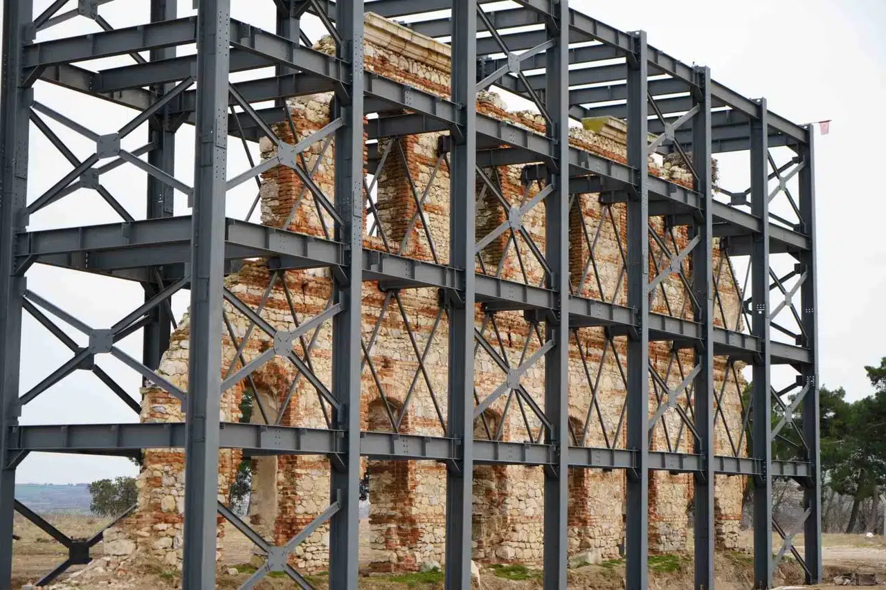Tarihi Edirne Asker Hastanesi’nin Geriye Kalan Tek Duvarı Muhafazaya Alındı
