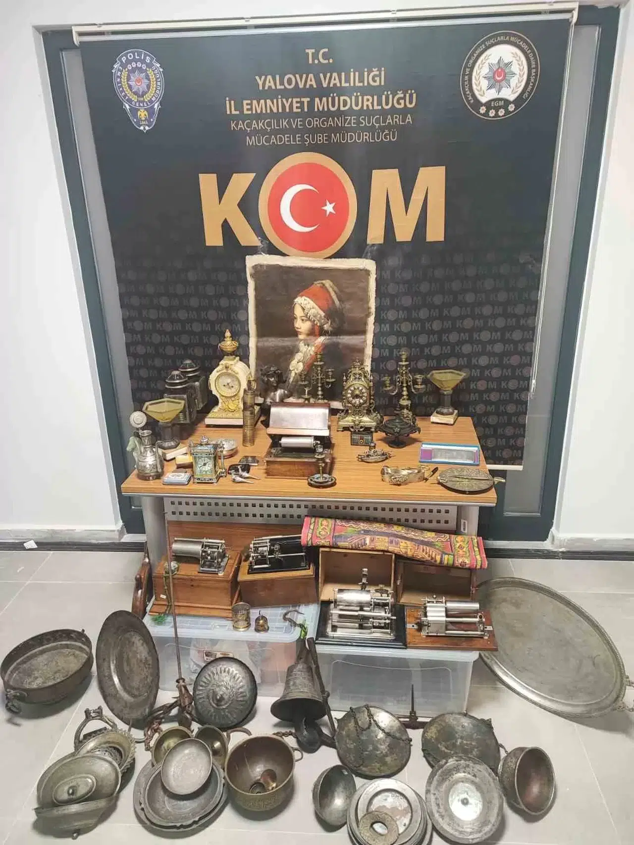 Yalova’da Tarihi ve Müzayede Eser Niteliğinde 71 Kesim Ele Geçirildi