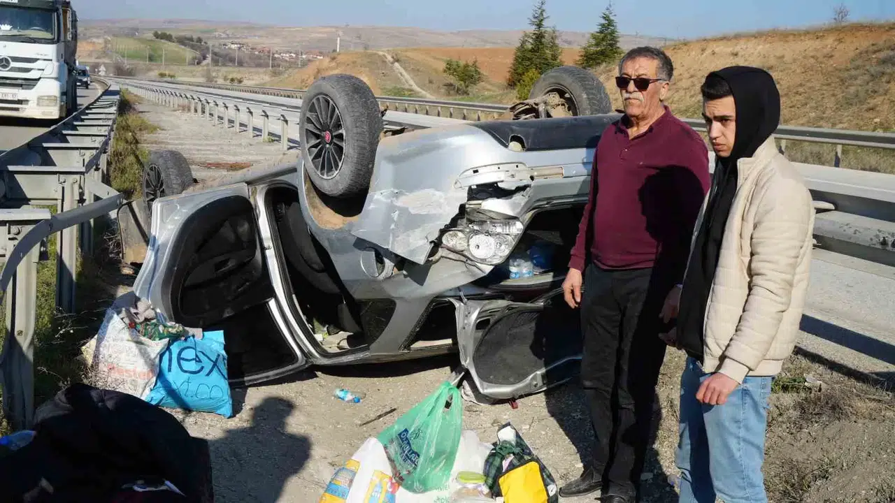65 Metre Sürüklenen Araba Hurdaya Döndü: 1 Yaralı