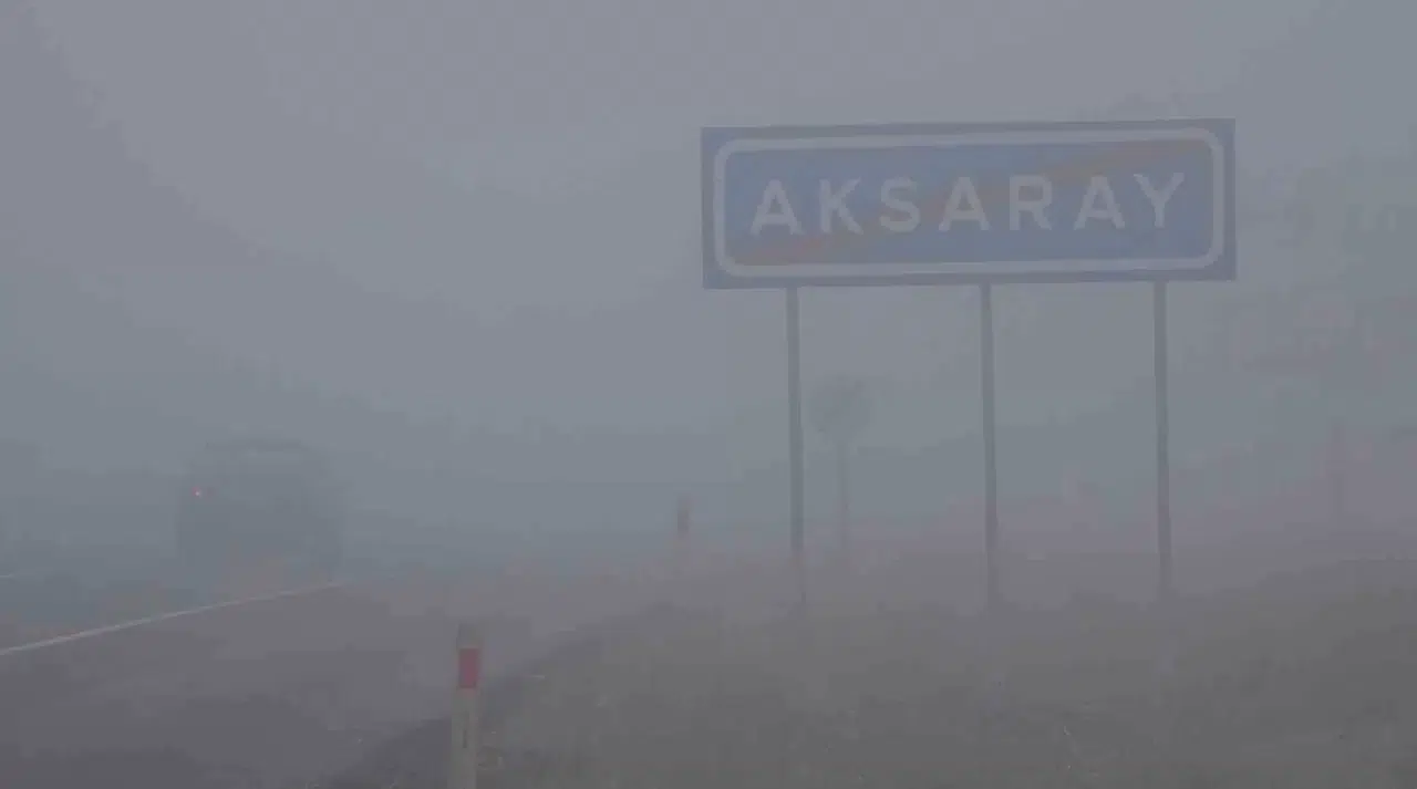 Aksaray’da Sis Nedeniyle Görüş Arası 10 Metreye Kadar Düştü