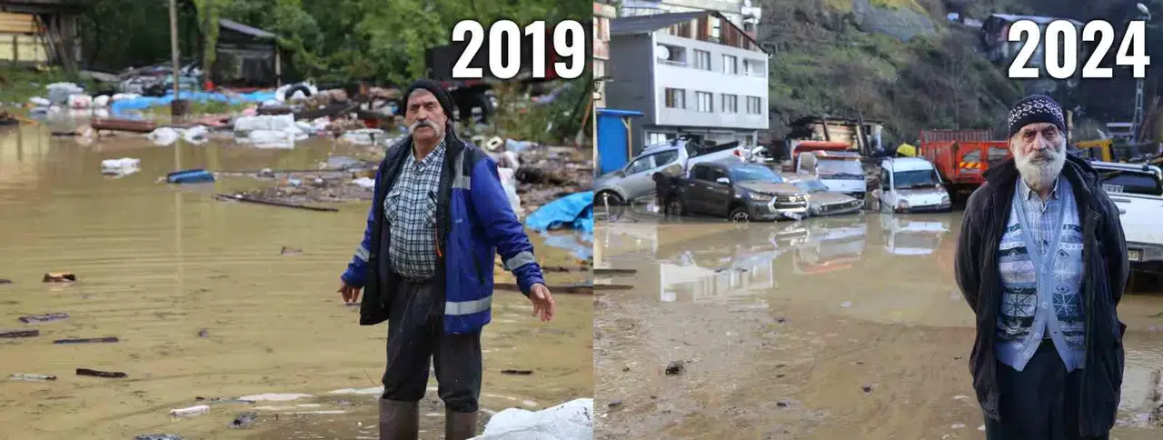 Artvin Borçka’da 4 Yıl Sonra Yeniden Birebir Sel Görüntüsü Yaşandı