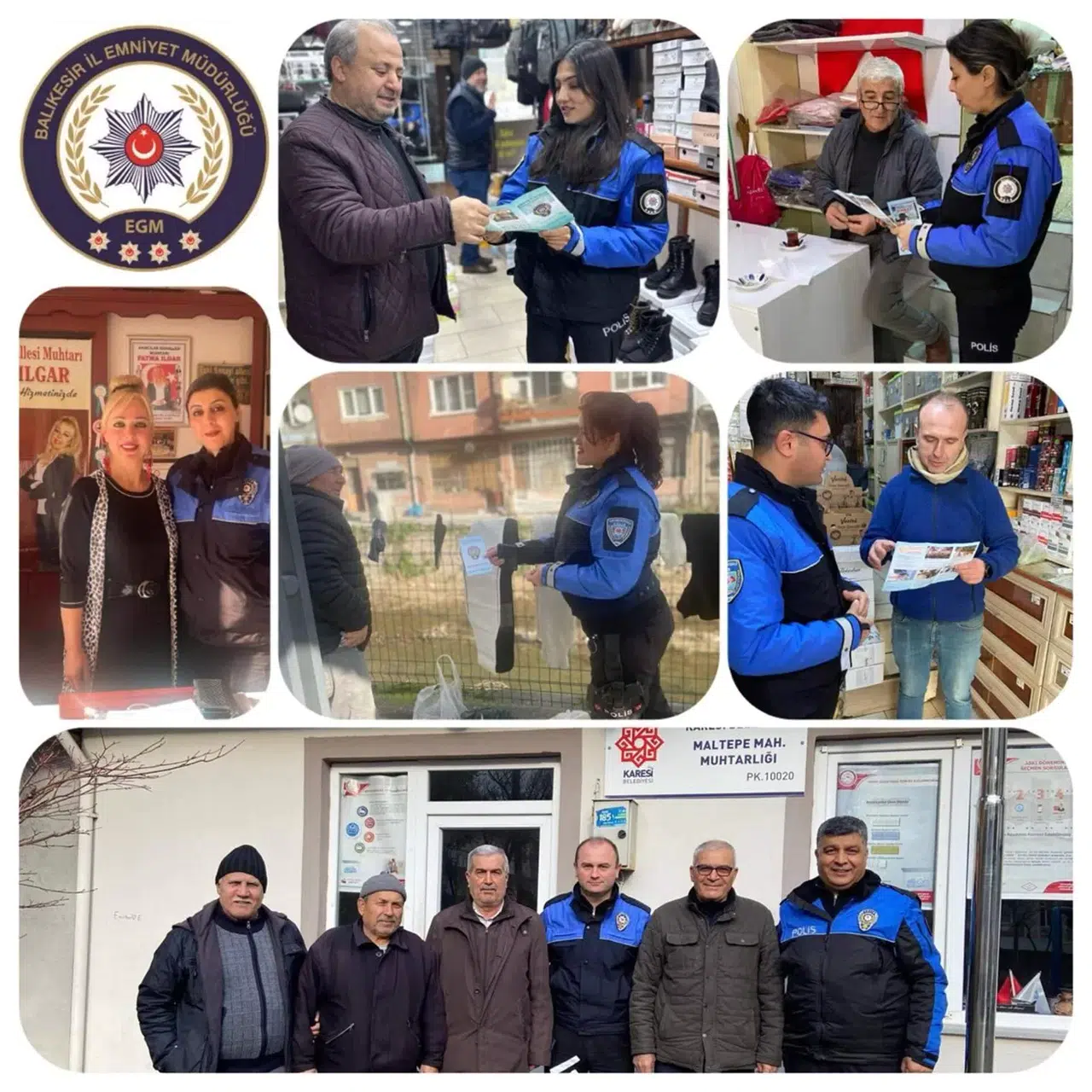 Balıkesir’de Polis Grupları Vatandaşları Hem Bilgilendirdi, Hem Bilinçlendirdi