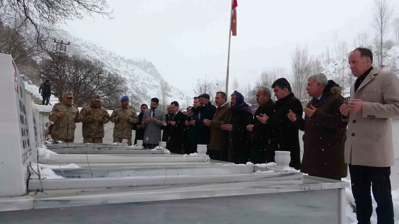 Çığ Faciasının Şehitleri Mezarları Başında Anıldı