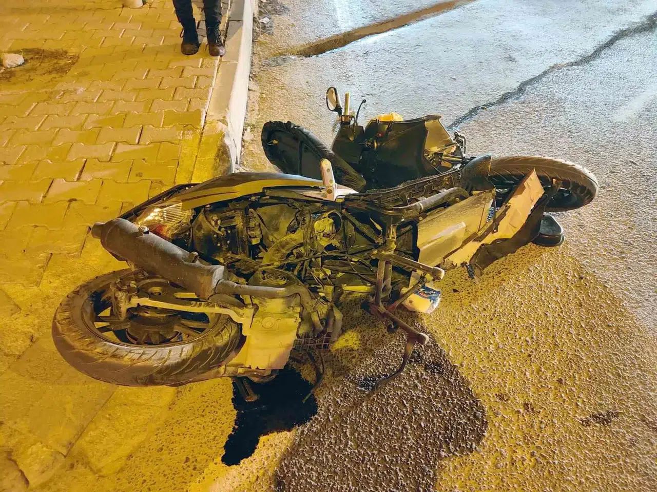 Ehliyetsiz Şoför Motosikletliyi Biçti