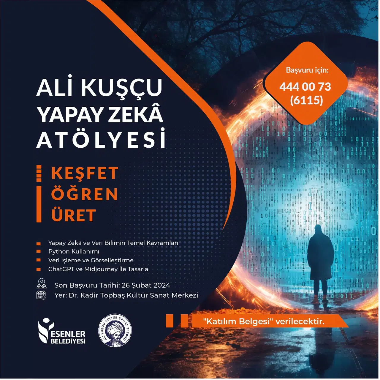 Esenler’de ‘Ali Kuşçu Yapay Zeka Atölyesi’ Başlayacak
