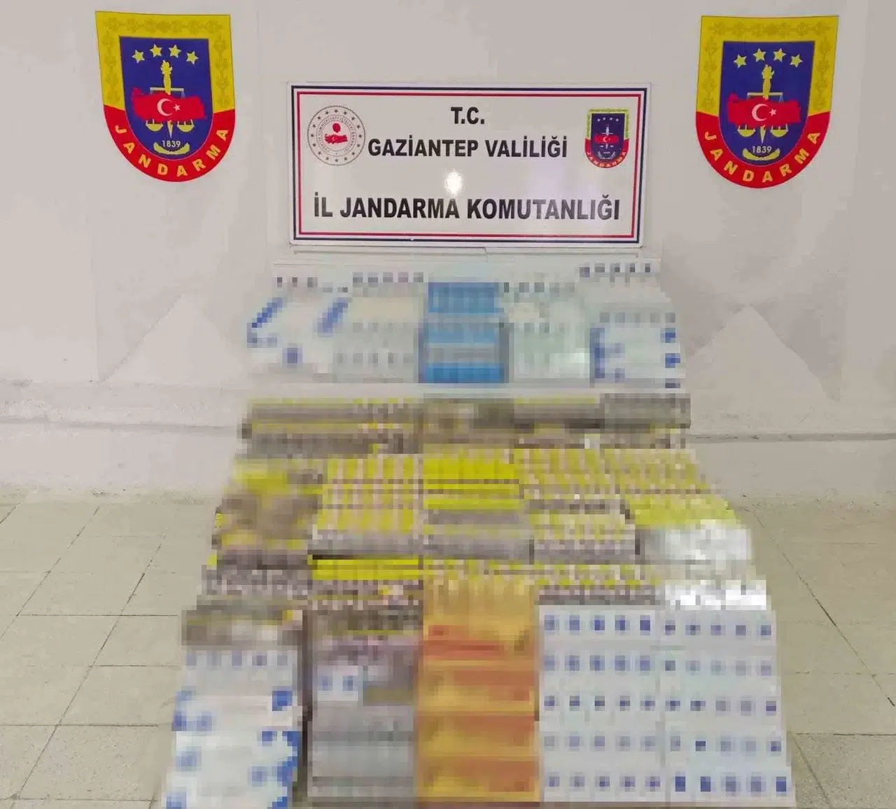 Gaziantep’te 1 Milyon Lira Bedelinde Kaçak Sigara Ele Geçirildi