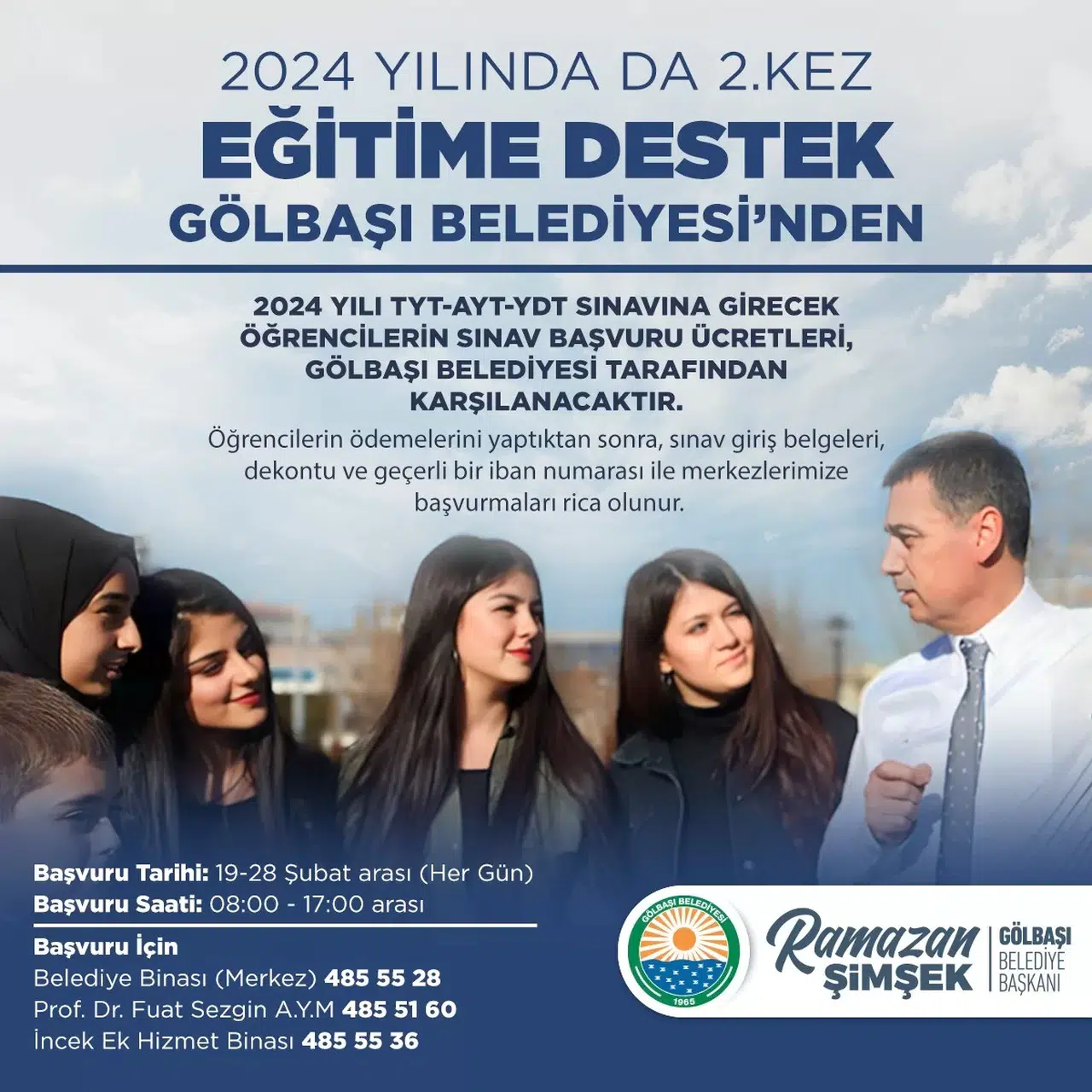 Gençlerin YKS İmtihan Fiyatı Gölbaşı Belediyesinden