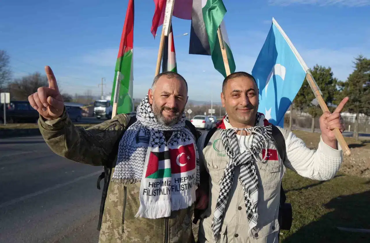 İstanbul’dan Ankara’ya Filistin’e Özgürlük İçin Yürüyorlar: 270 Kilometre Geride Kaldı
