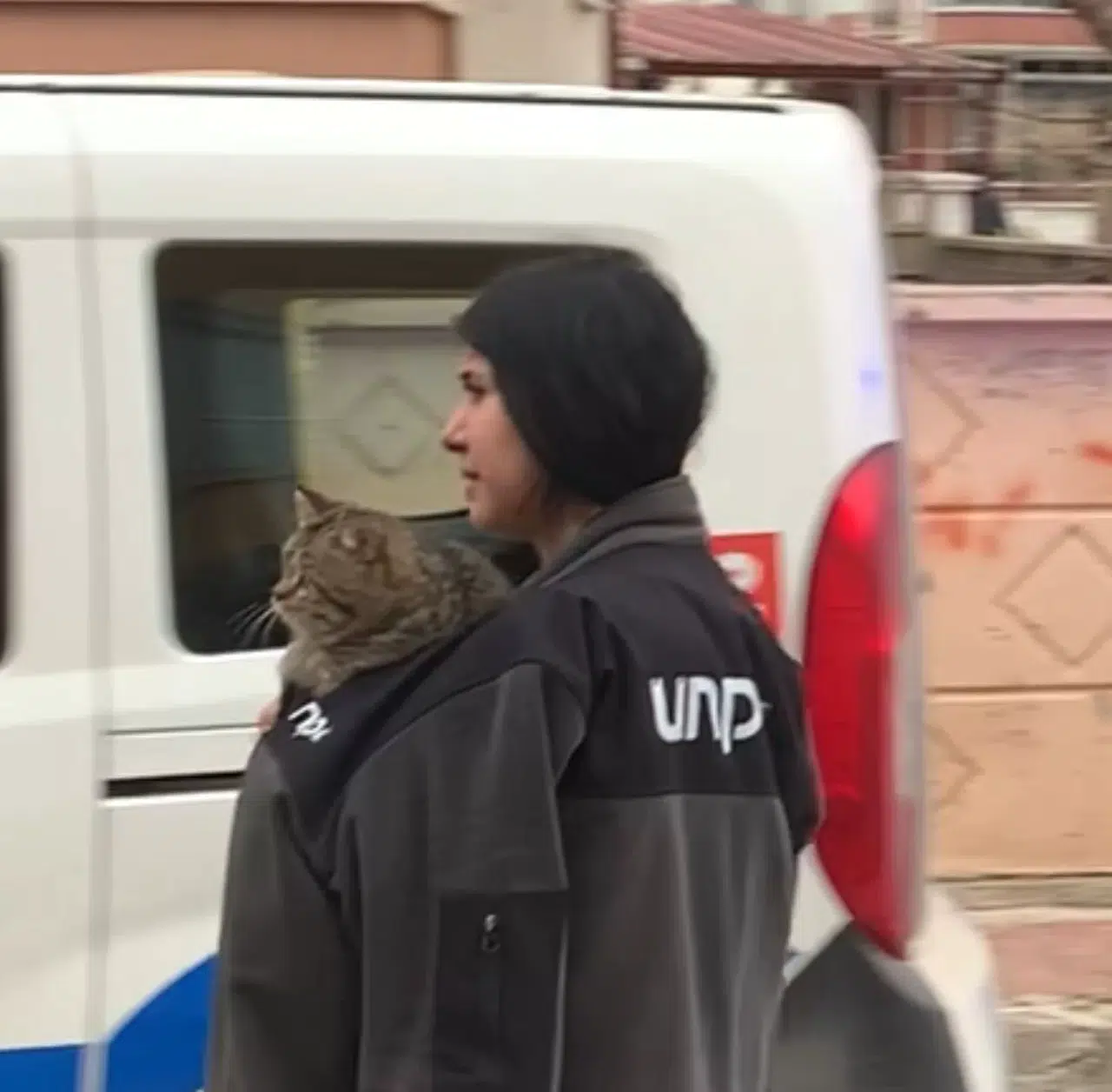 Karaman’da Konutta Çıkan Yangında Kedilerini Kurtarıp Dışarıya Çıktılar