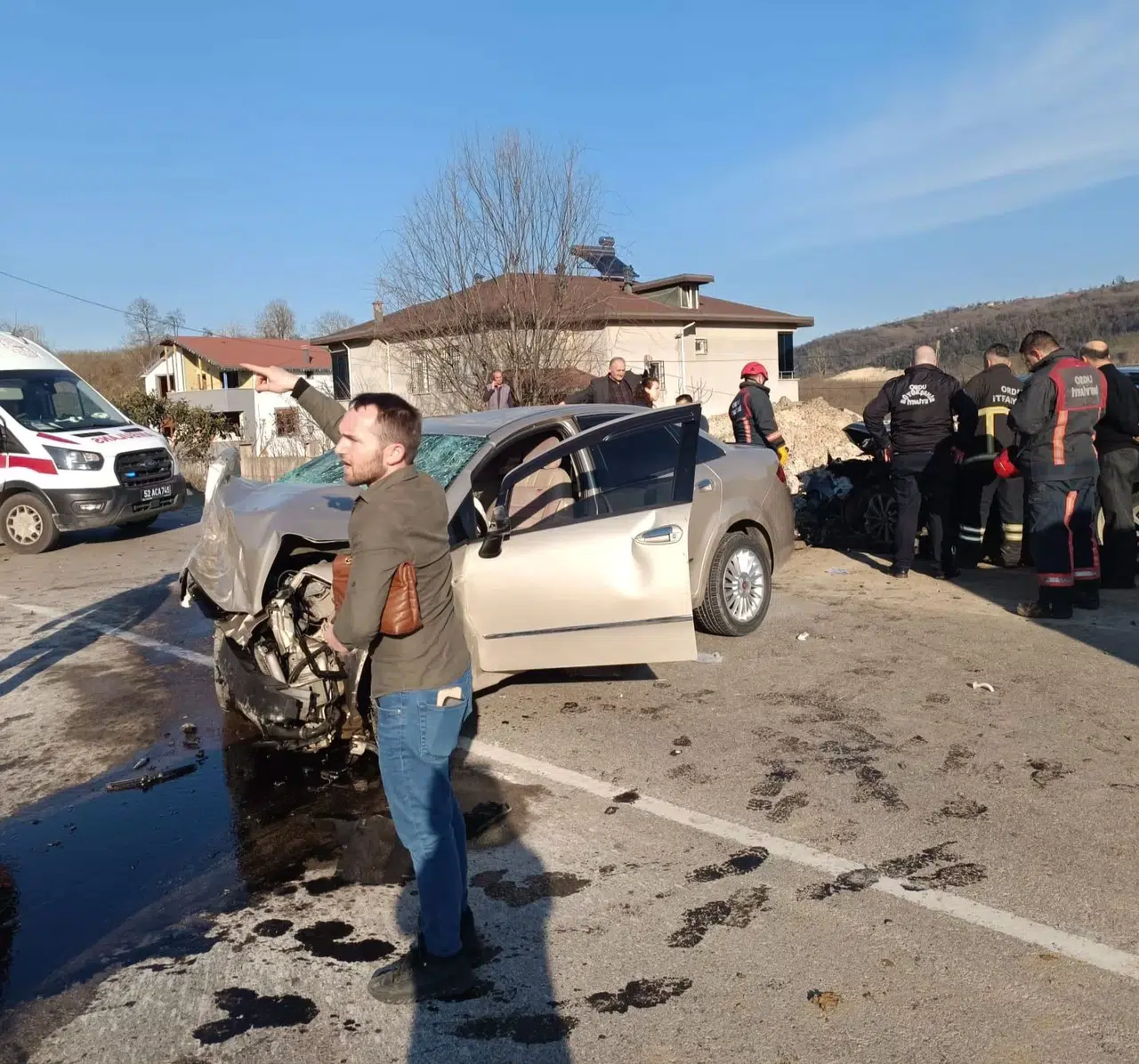 Ordu’da İki Araba Baş Başa Çarpıştı: 2 Meyyit, 2 Yaralı