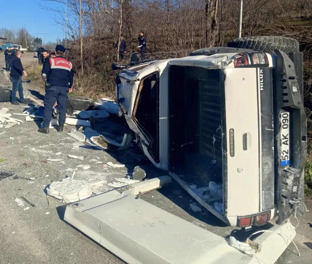 Ordu’da Kamyonet Takla Attı: 1 Meyyit, 3 Yaralı