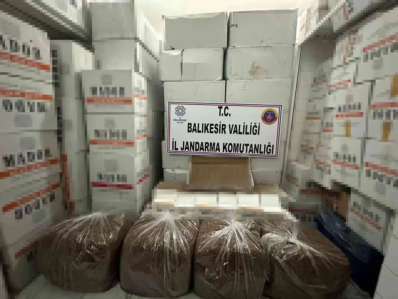 Piyasa Pahası 8 Milyon 650 Bin Lira Olan Bir Ton 275 Kilogram Kaçak Tütün Ele Geçirildi