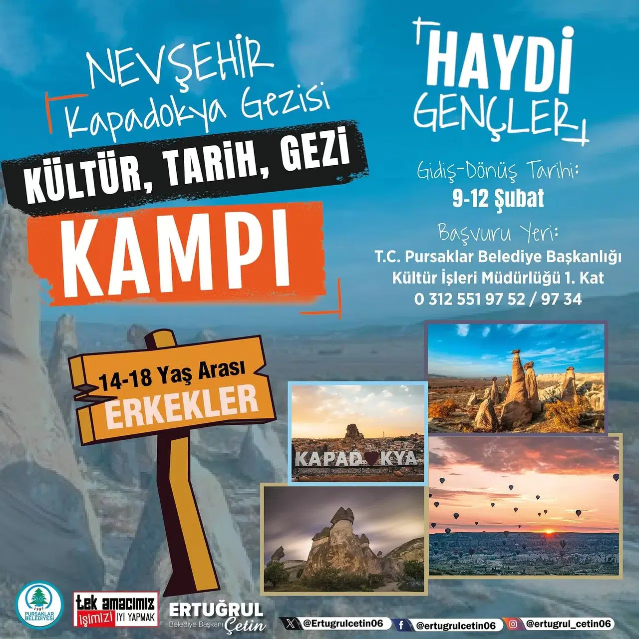 Pursaklar’da Gençlik Kampı Vakti