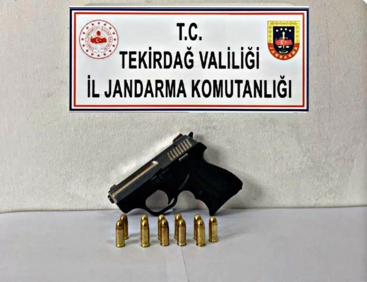 Tekirdağ’da Tabancalar Ele Geçirildi