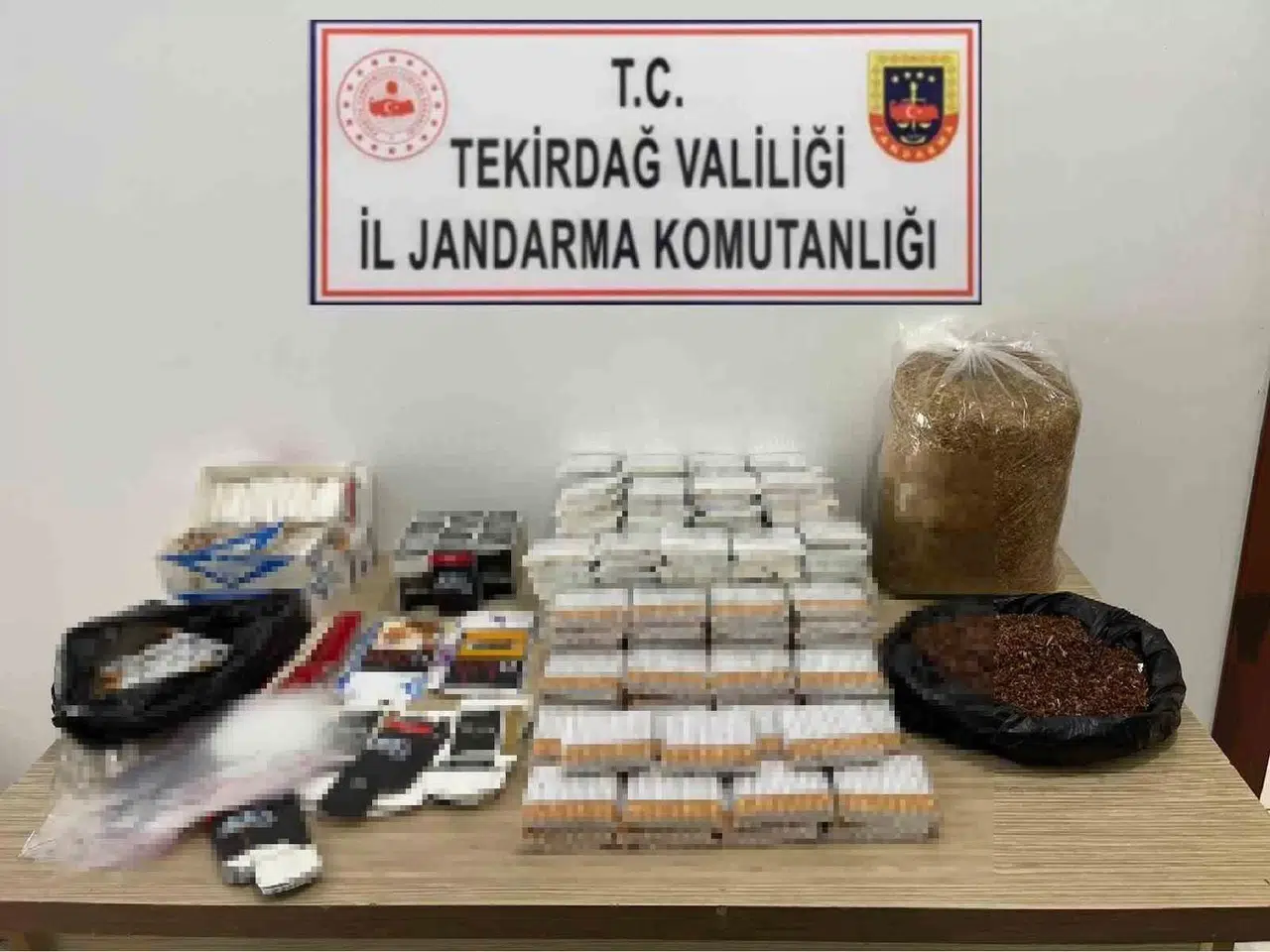 Tekirdağ’da Tütün ve Makaron Operasyonu