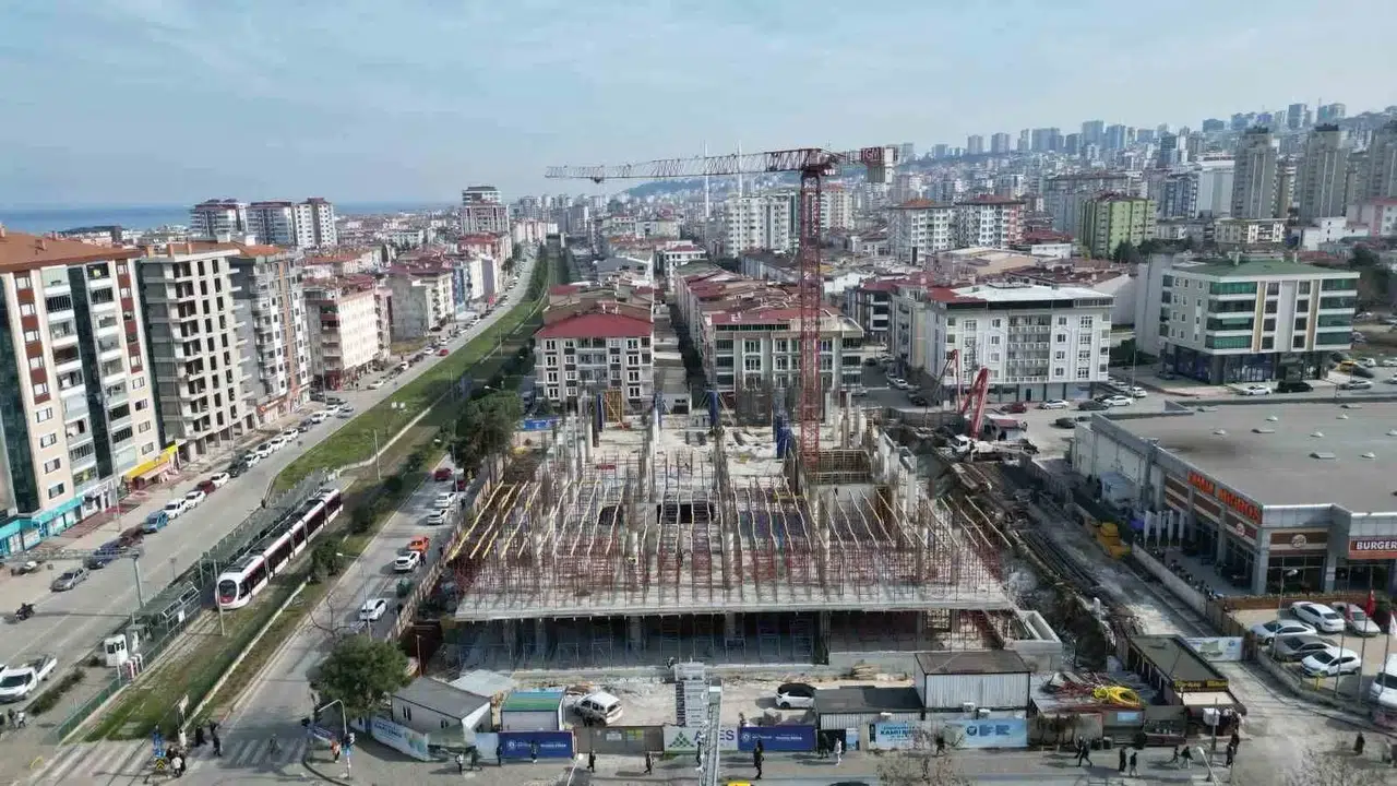 Samsun Kent Kütüphanesi Yükseliyor