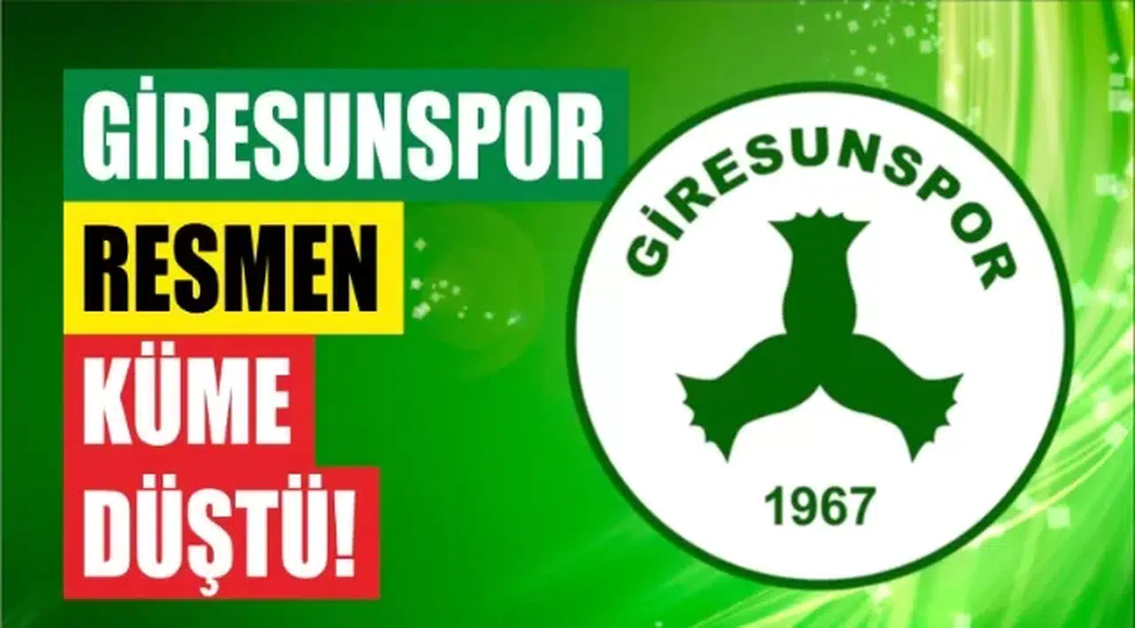 Giresun Resmen Düştü