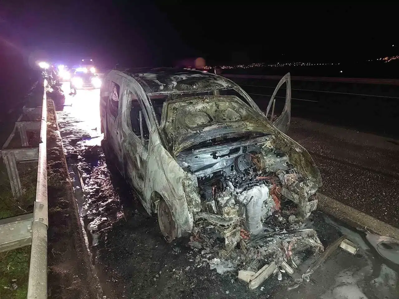 Kahramanmaraş’ta Seyir Halindeki Araç Yandı