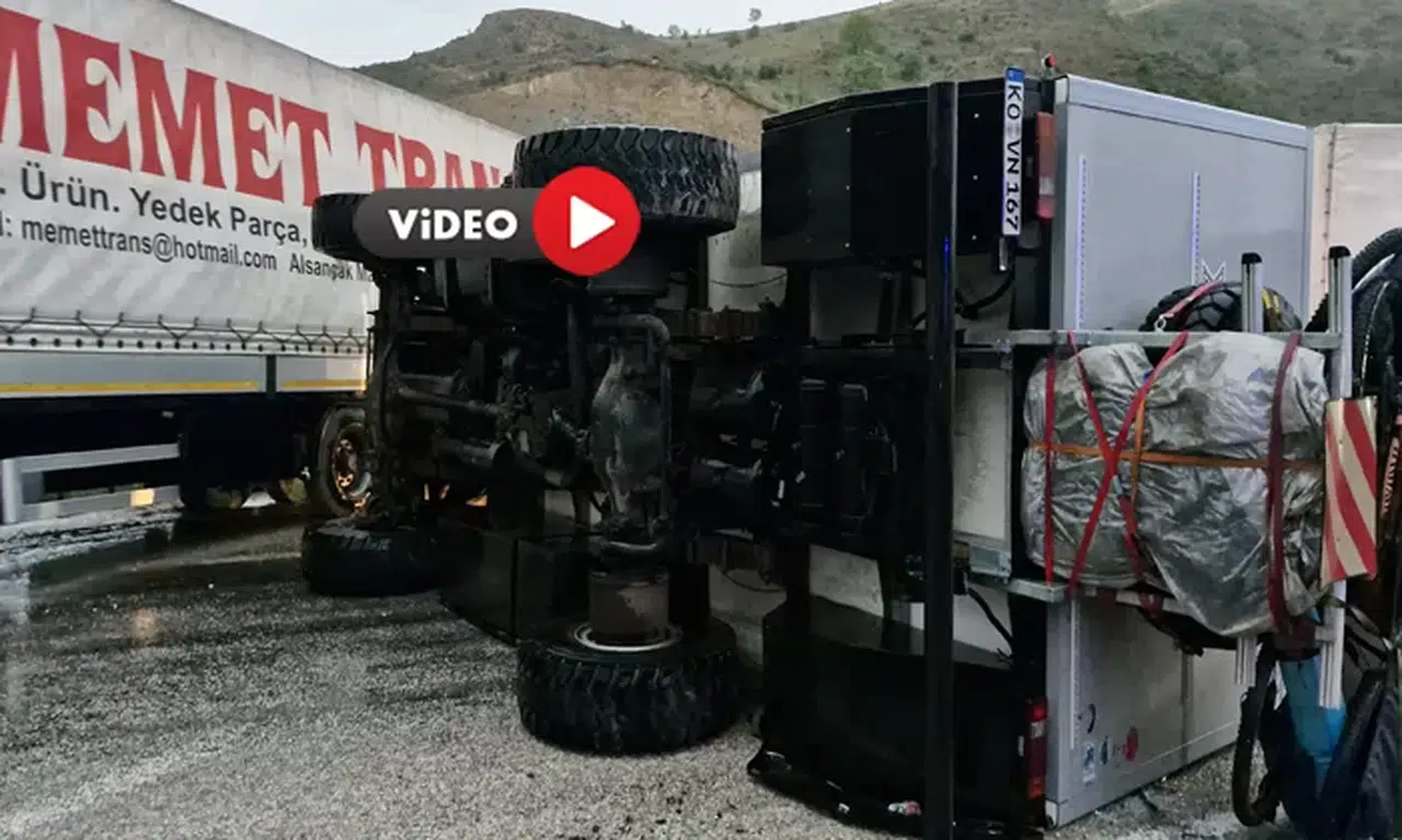 Alman Çiftin Karavanı Devrildi: Bir Yaralı